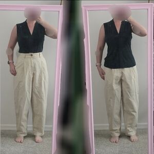 Calvin Klein Sleeveless Dark Green Blouse